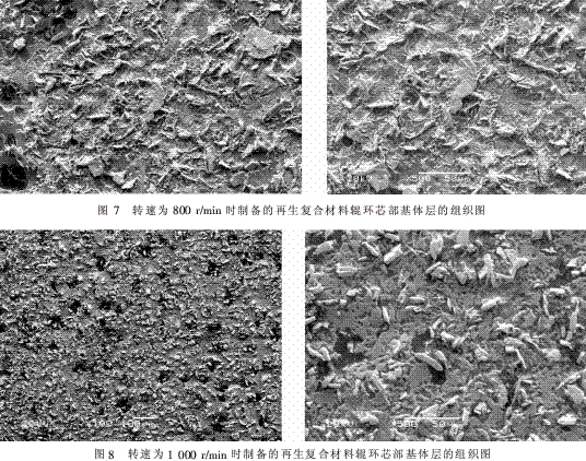 離心機(jī)轉(zhuǎn)速對再生復(fù)合材料輥環(huán)組織和性能的影響